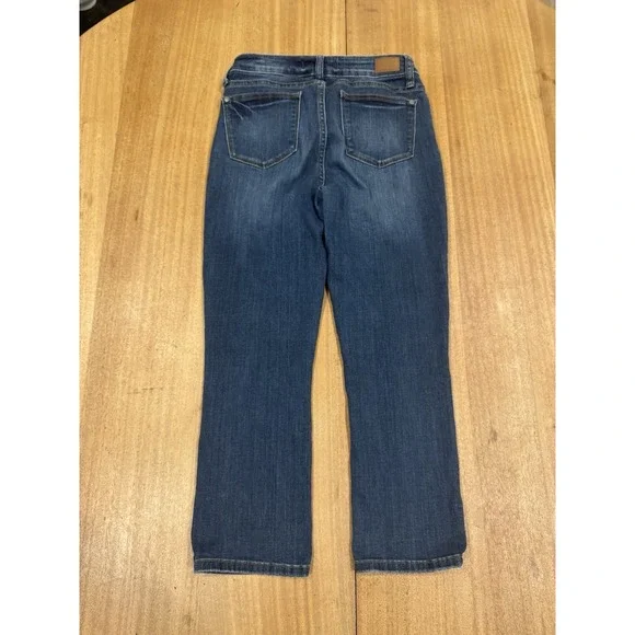 Judy Blue Capri Fit Denim Jeans Size 27 Mid Rise Dark Wash JB82154DK Stretch - Picture 4 of 8